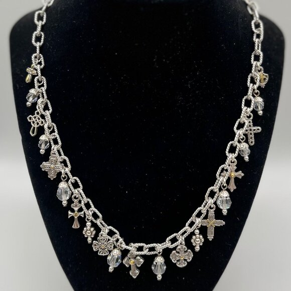 Brighton Jewelry - JM5880 One Cross Charm Necklace by BRIGHTON